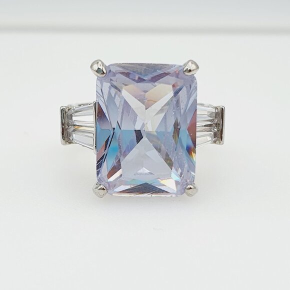 🍁 Princess Cut 4A CZ Micro Moissanite Ring for Women, FB16FA1096 - Picture 5 of 5